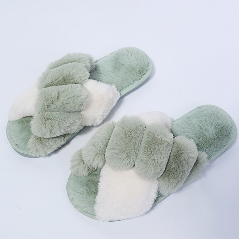Women's Fashion Winter Plush Home Slippers