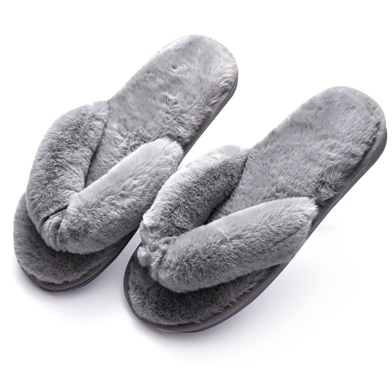 Women's Fashion Winter Plush Home Slippers