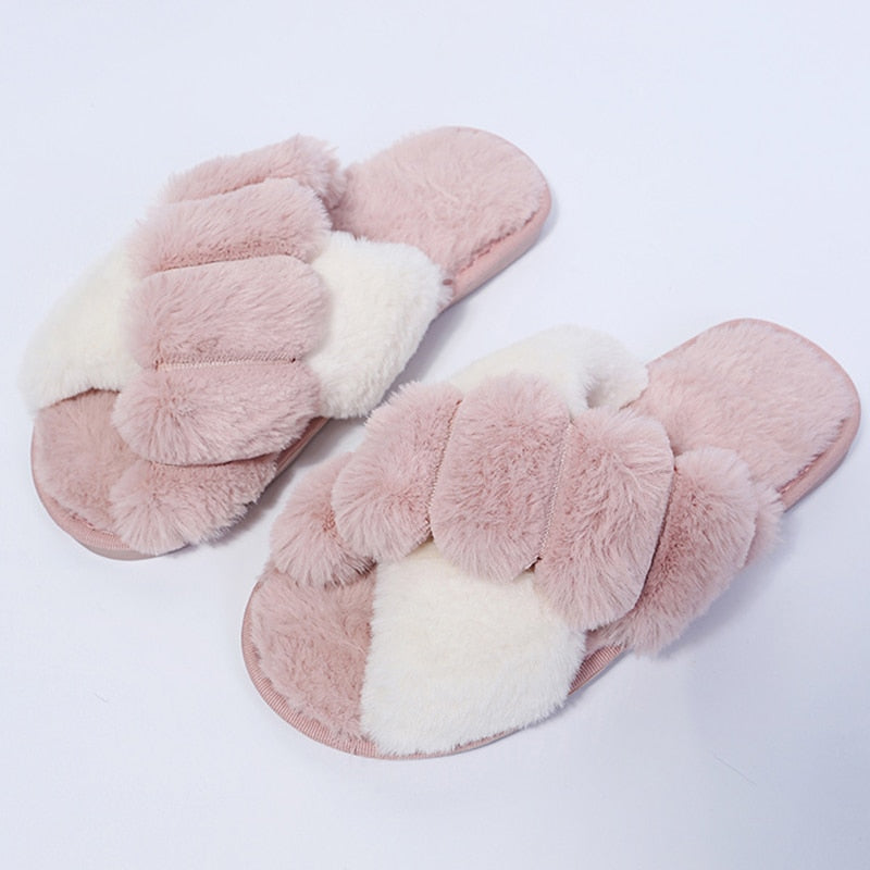 Women's Fashion Winter Plush Home Slippers